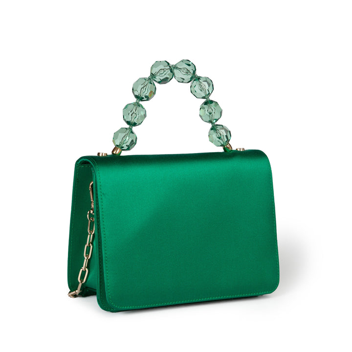 Roberta Gandolfi Sirenetta Mini bag in raso di seta e manico gioiello Vendite Flash