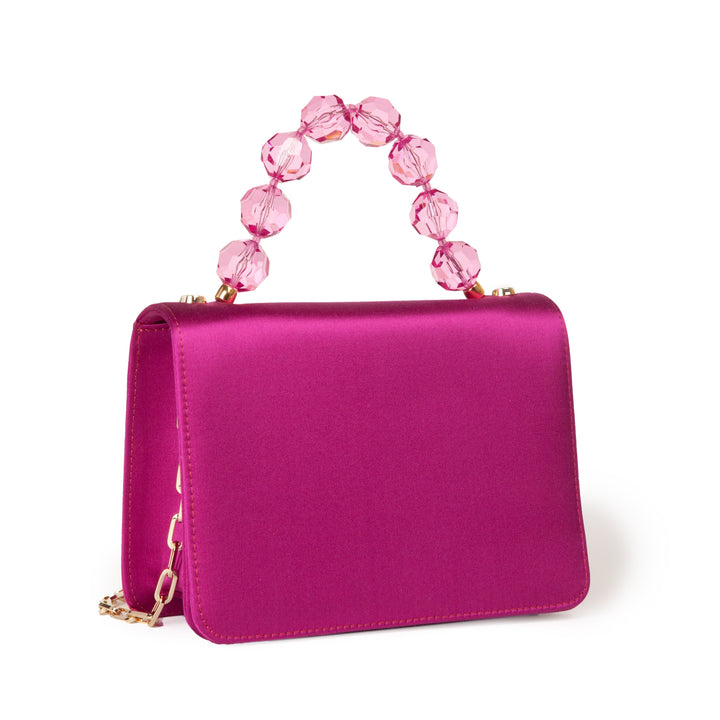 Roberta Gandolfi Sirenetta Mini bag in raso di seta e manico gioiello Negozio