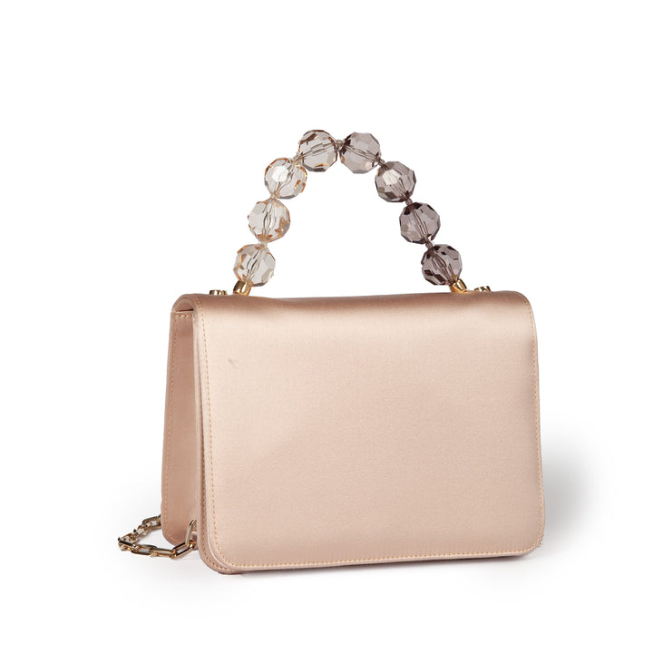 Roberta Gandolfi Sirenetta Mini bag in raso di seta e manico gioiello In Saldo