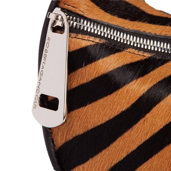 Roberta Gandolfi Bunny Pony mini bag in pony stampa animalier e finiture in pelle di vitello con tracolla staccabile Moda