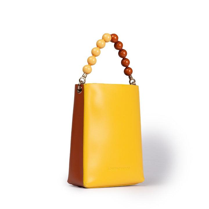 Roberta Gandolfi Zoe mini bag in pelle bicolor e manico gioiello Hotsell