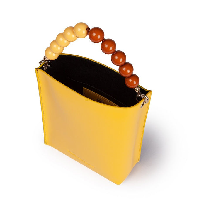 Roberta Gandolfi Zoe mini bag in pelle bicolor e manico gioiello Hotsell