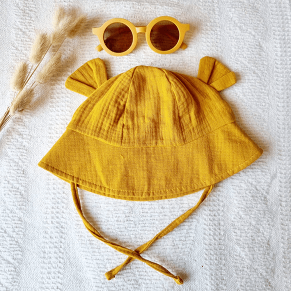 Sbam Design Cappellino alla pescatora per bebè – giallo ocra In Saldo