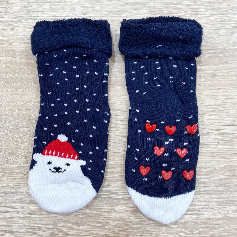 Sbam Design Box di 3 Calze antiscivolo in cotone baby – Christmas Negozio