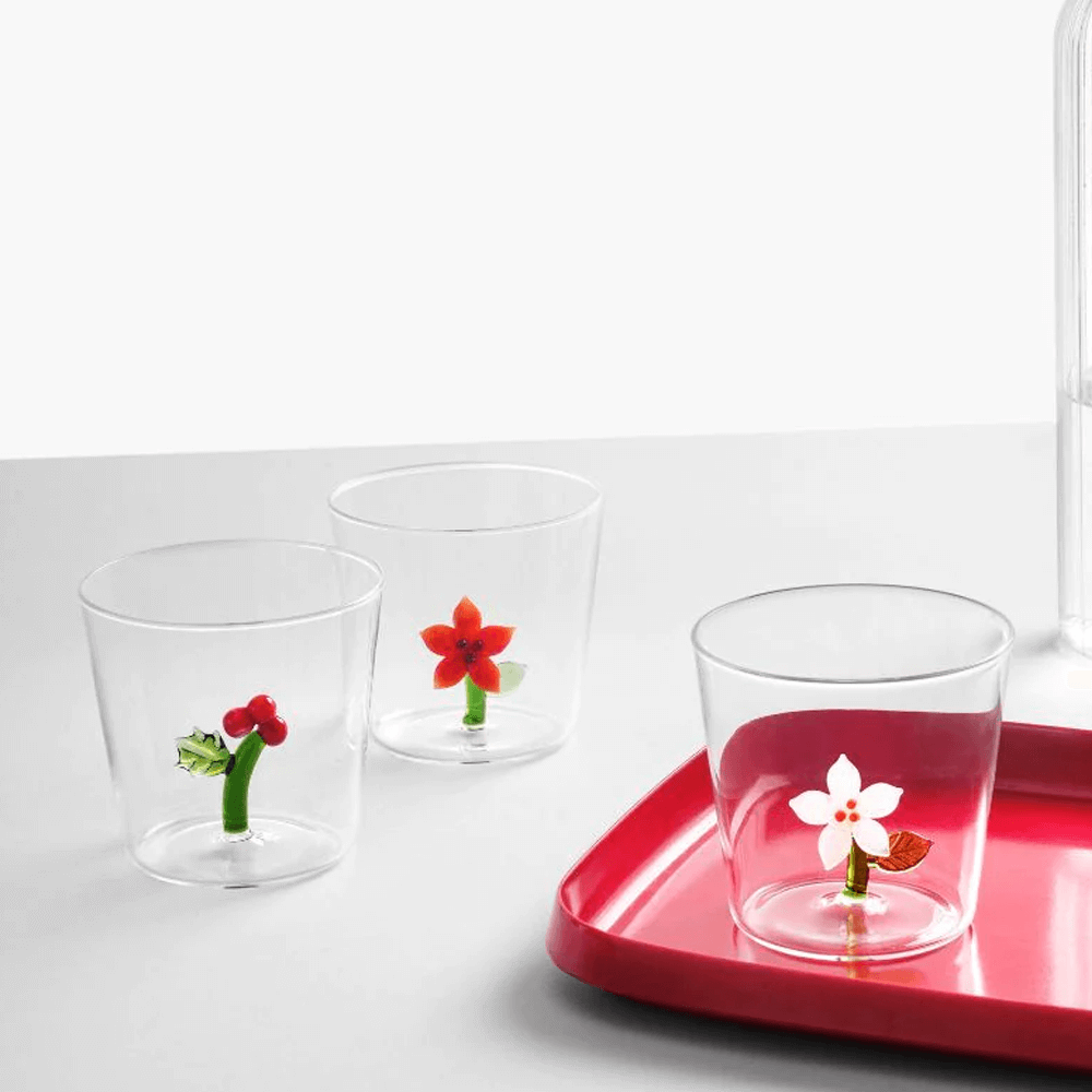 Sbam Design Bicchiere di vetro – Flowers Shopping Online