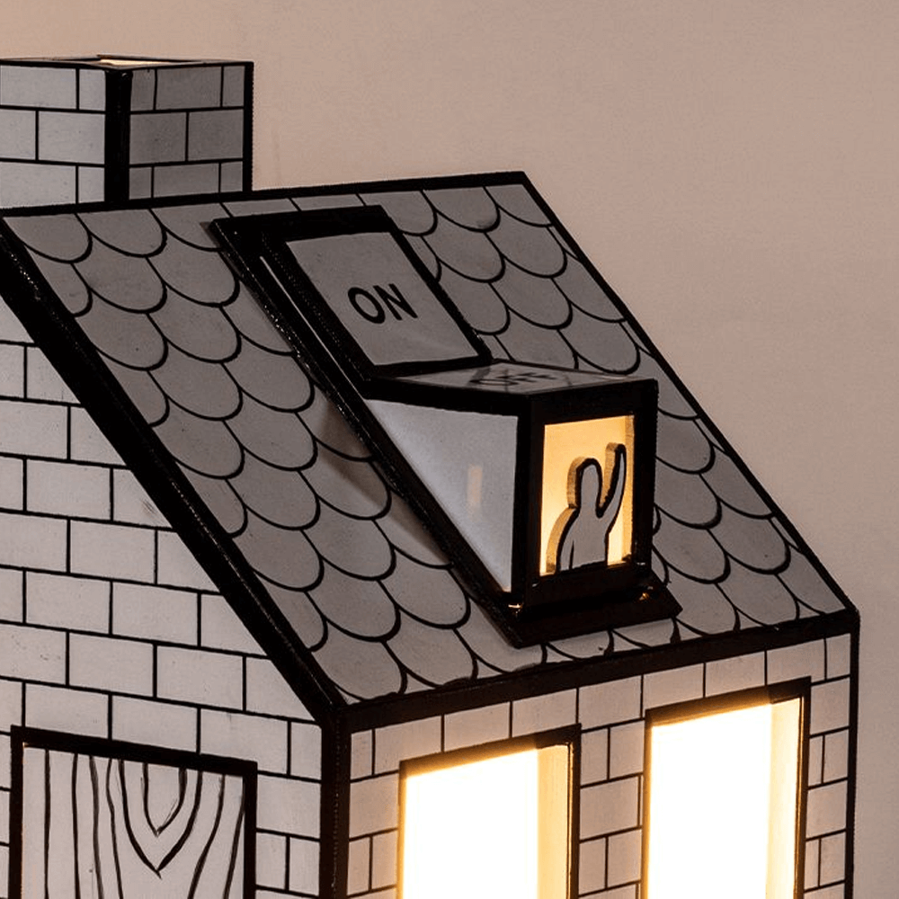 Sbam Design On Off Lamp – Lampada da tavolo in carta riciclata Vendite Flash