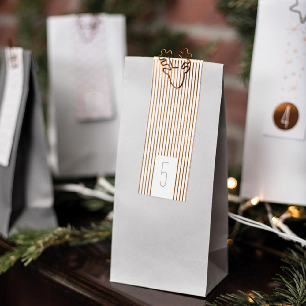 Sbam Design Set di 24 sacchettini calendario dell’ avvento Vendita Calda