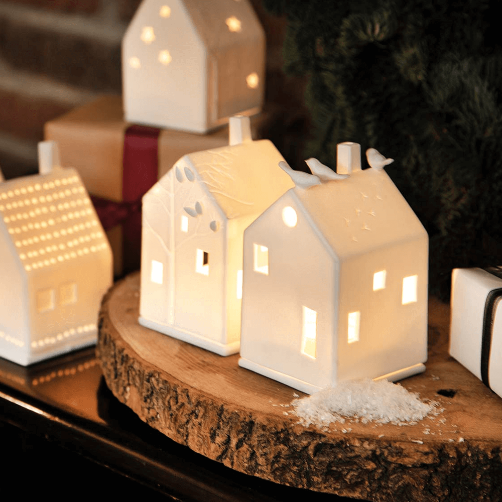 Sbam Design Casetta porta candela – Uccellini Italy