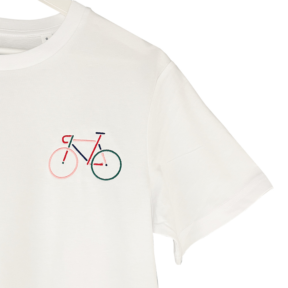 Sbam Design T-Shirt ricamata – bicicletta