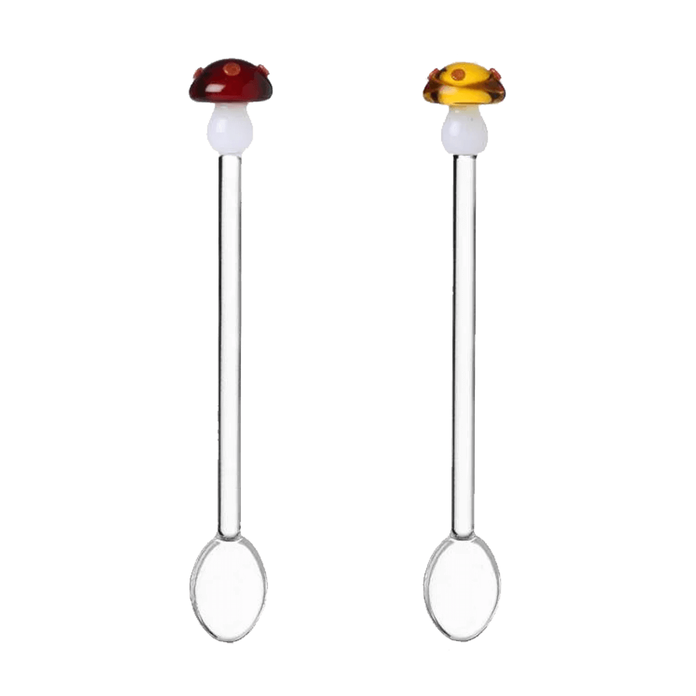Sbam Design Cucchiaini in vetro – Funghetti verdi Hotsell