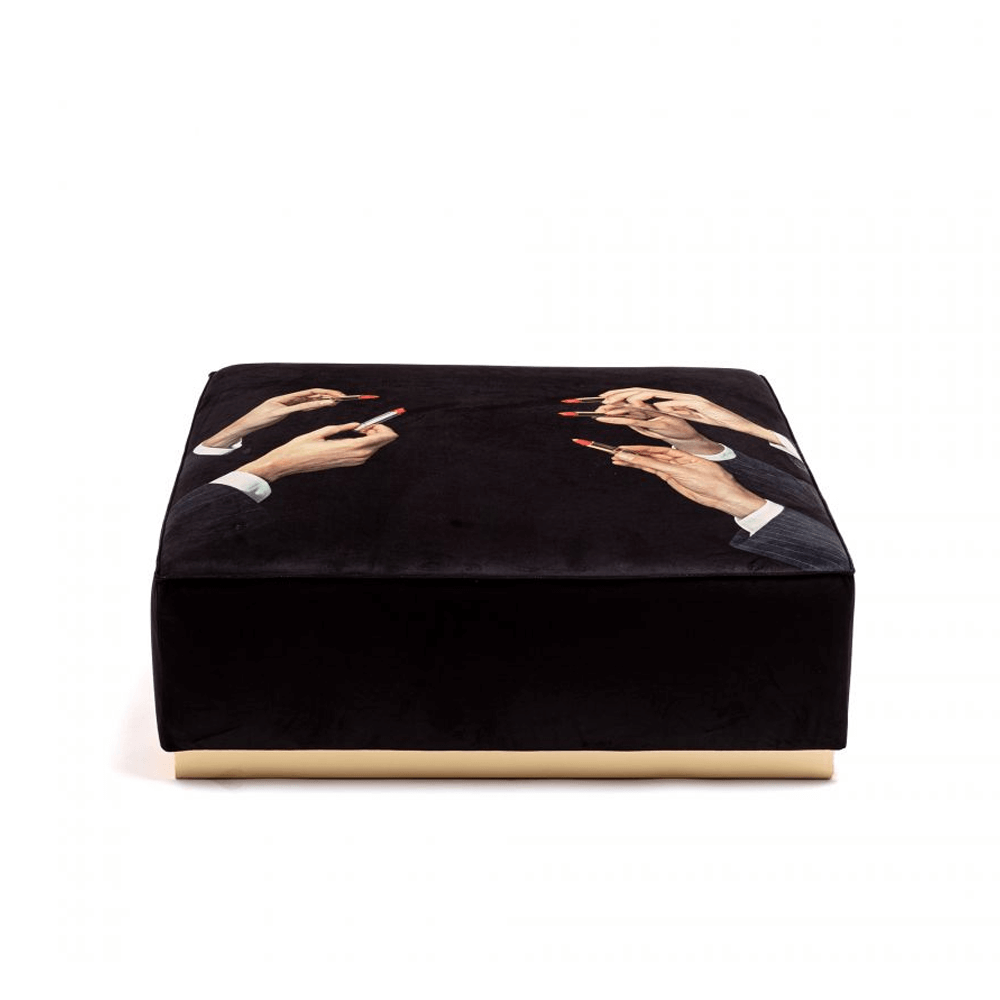 Sbam Design Pouf Toiletpaper – Lipstick Black Vendita Economica