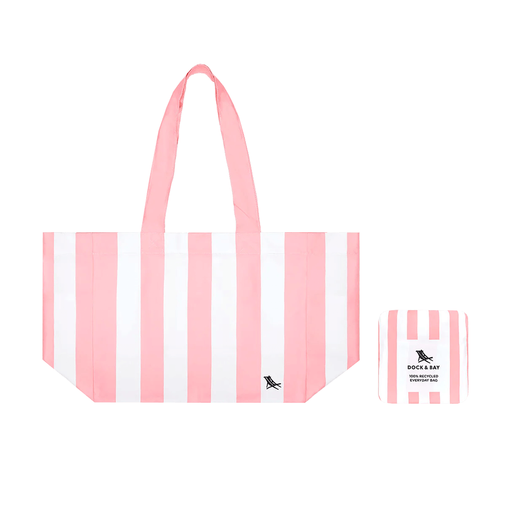 Sbam Design Borsa da mare – rigata tinta unita