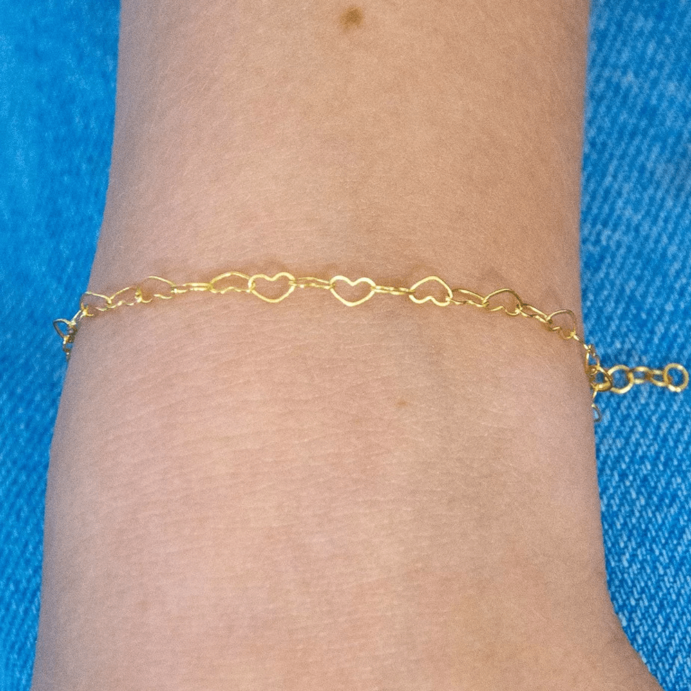 Sbam Design Bracciale catena cuori intrecciati Fino Al -60%