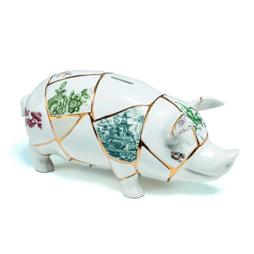 Sbam Design Salvadanaio in porcellana – Kintsugi piggy bank Vendita Calda