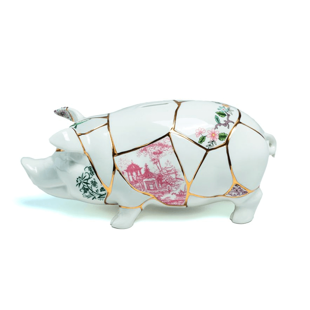 Sbam Design Salvadanaio in porcellana – Kintsugi piggy bank Vendita Calda