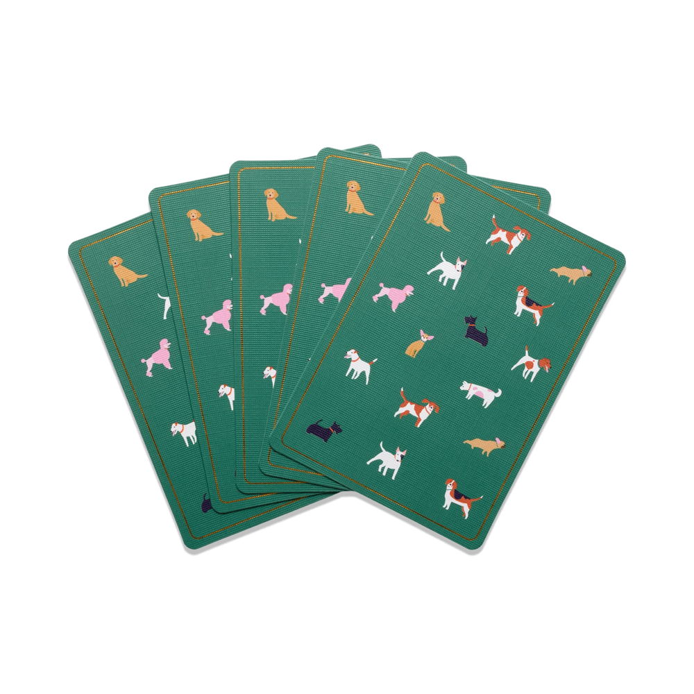 Sbam Design Carte da gioco con stampe di cani Pezzi Unici