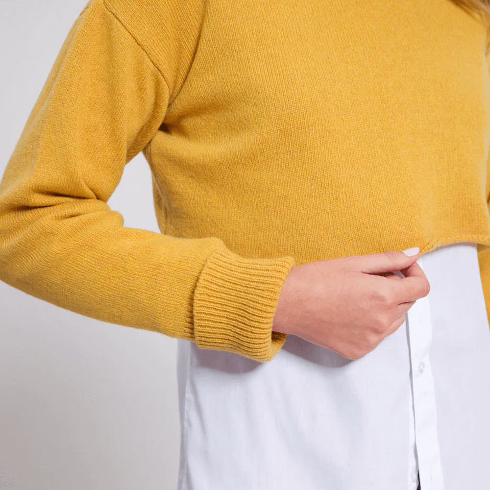 Sbam Design Maglioncino corto in Cashmere Rigenerato – Gilda Sconto