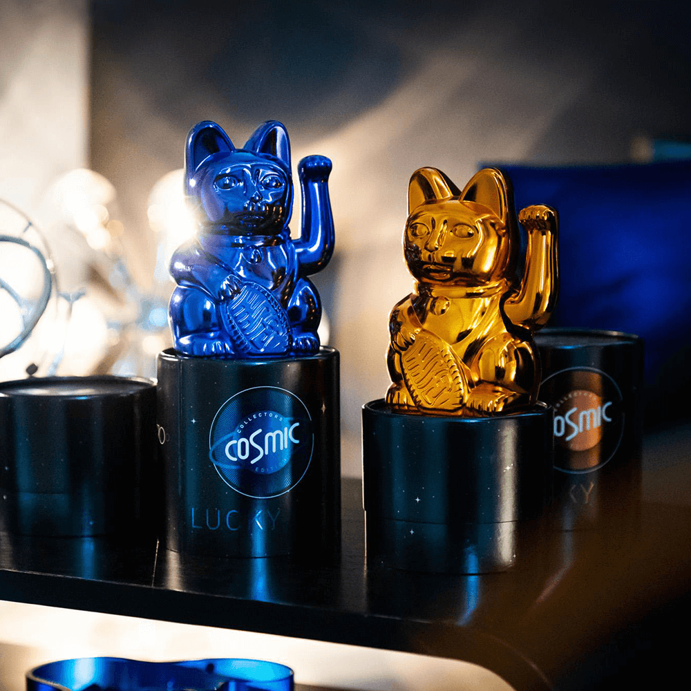 Sbam Design Maneki Neko – Gatto della Fortuna – cromato Nuova