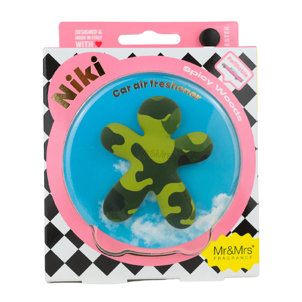 Sbam Design Profumatore ricaricabile per auto – NIKI – con grafica Moda