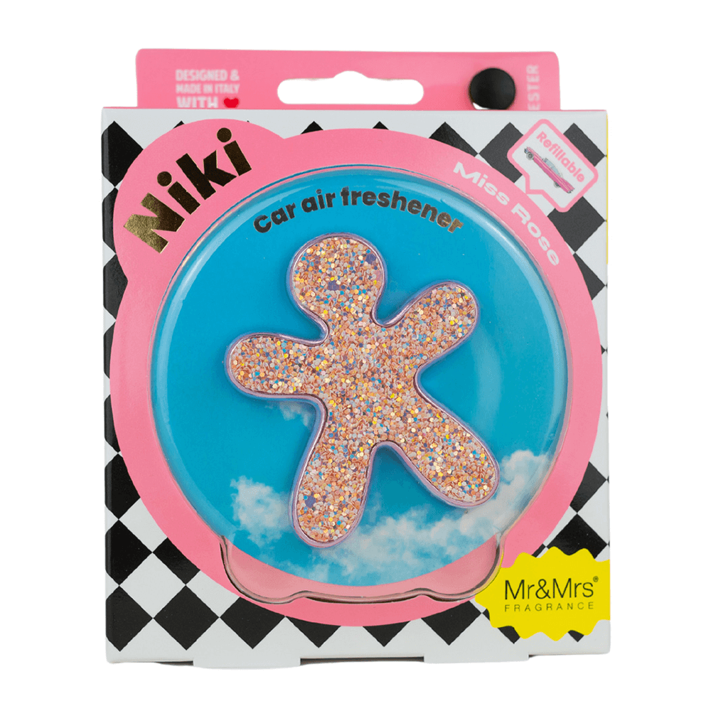 Sbam Design Profumatore ricaricabile per auto – NIKI – glitter 2025
