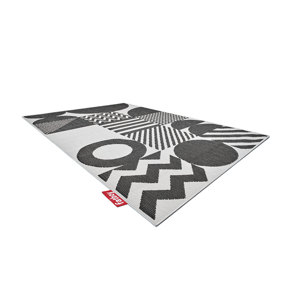 Sbam Design Tappeto per esterni geometrico nero/bianco Offerte speciali