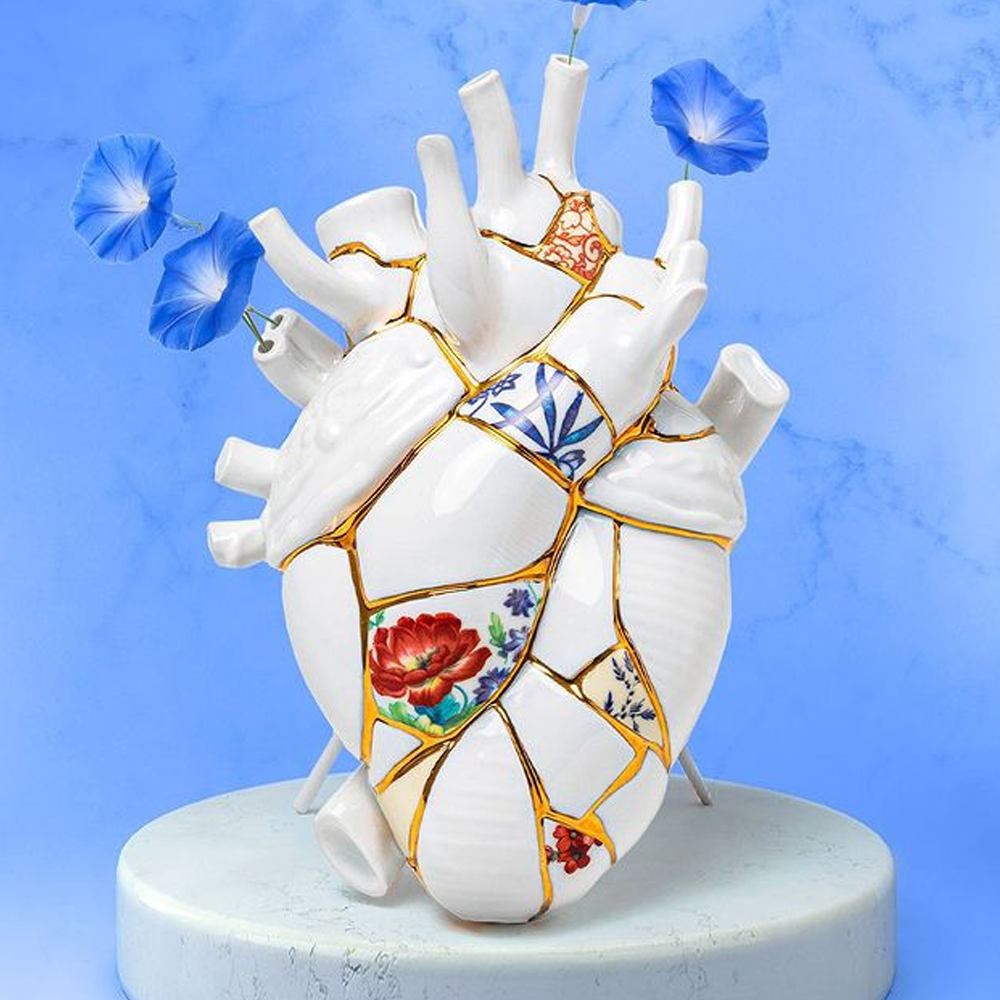 Sbam Design Vaso cuore – Love in bloom Kintsugi Ultimi tre giorni