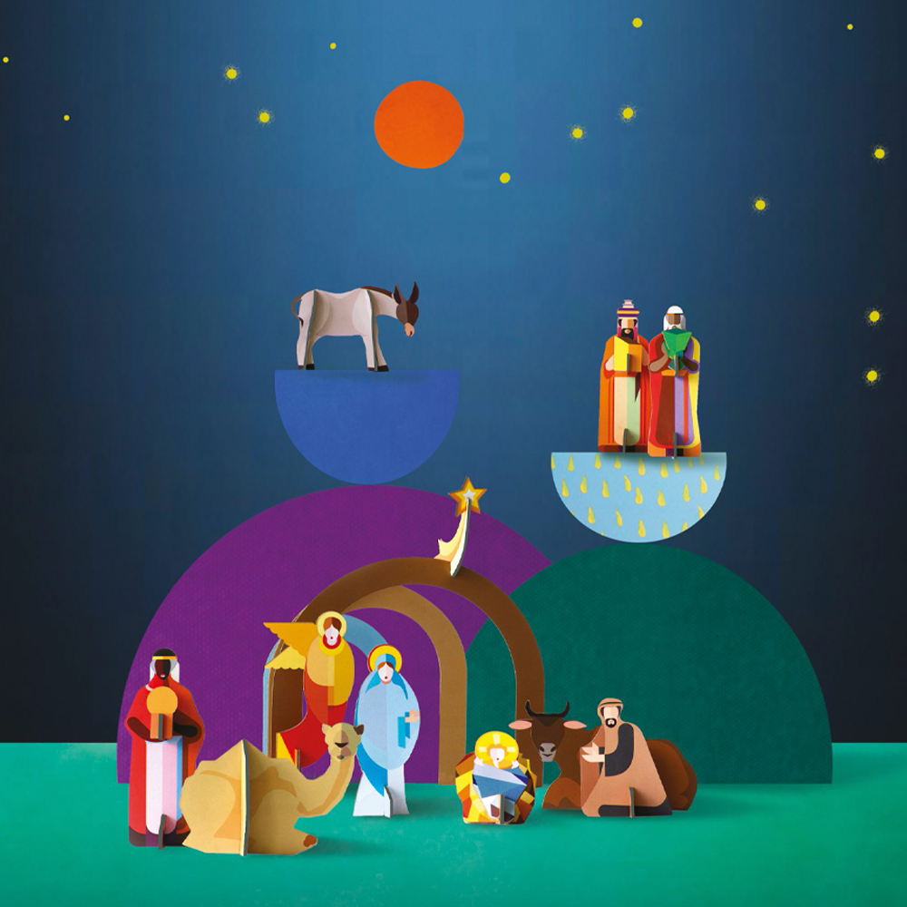 Sbam Design Presepe – da montare in cartone In vendita