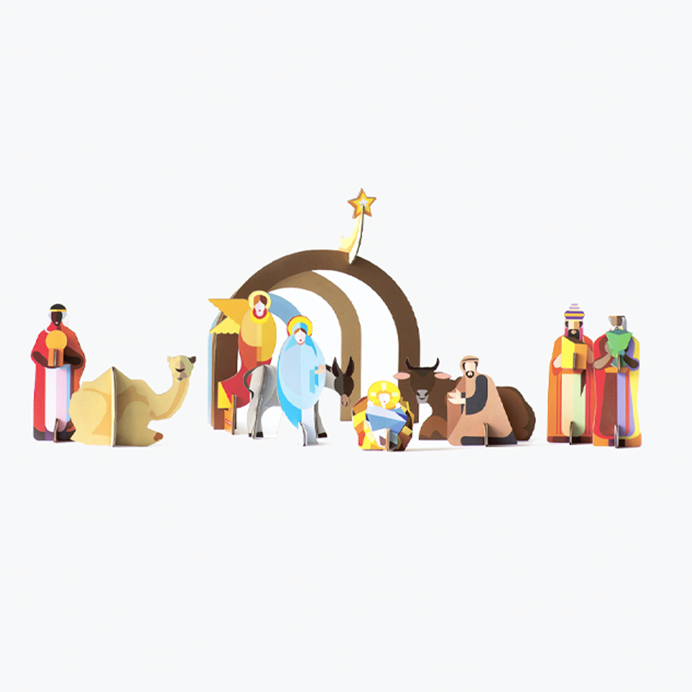 Sbam Design Presepe – da montare in cartone In vendita