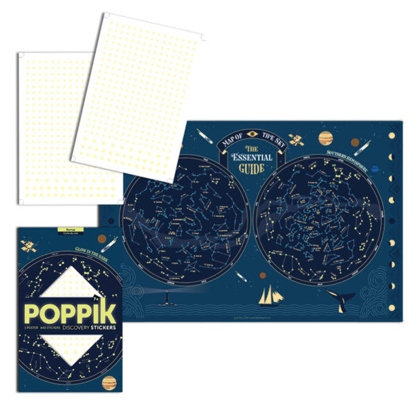Sbam Design Poster con stickers – Mappa del cielo Duty-free