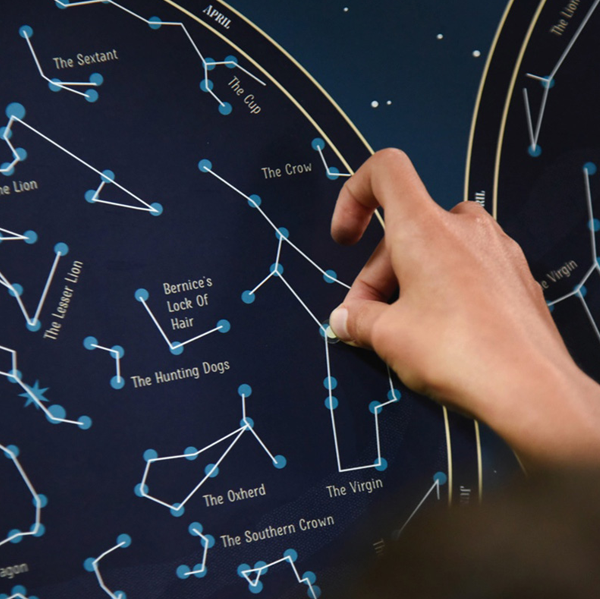 Sbam Design Poster con stickers – Mappa del cielo Duty-free