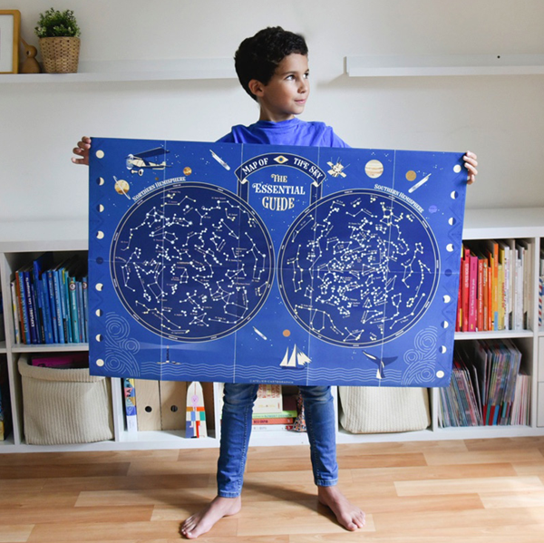 Sbam Design Poster con stickers – Mappa del cielo Duty-free
