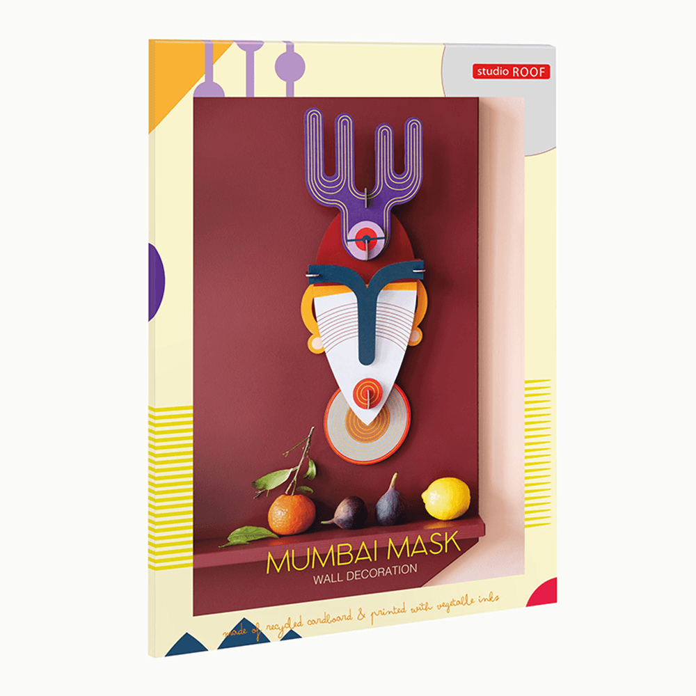 Sbam Design Mumbai mask – maschera da montare in cartone Italy