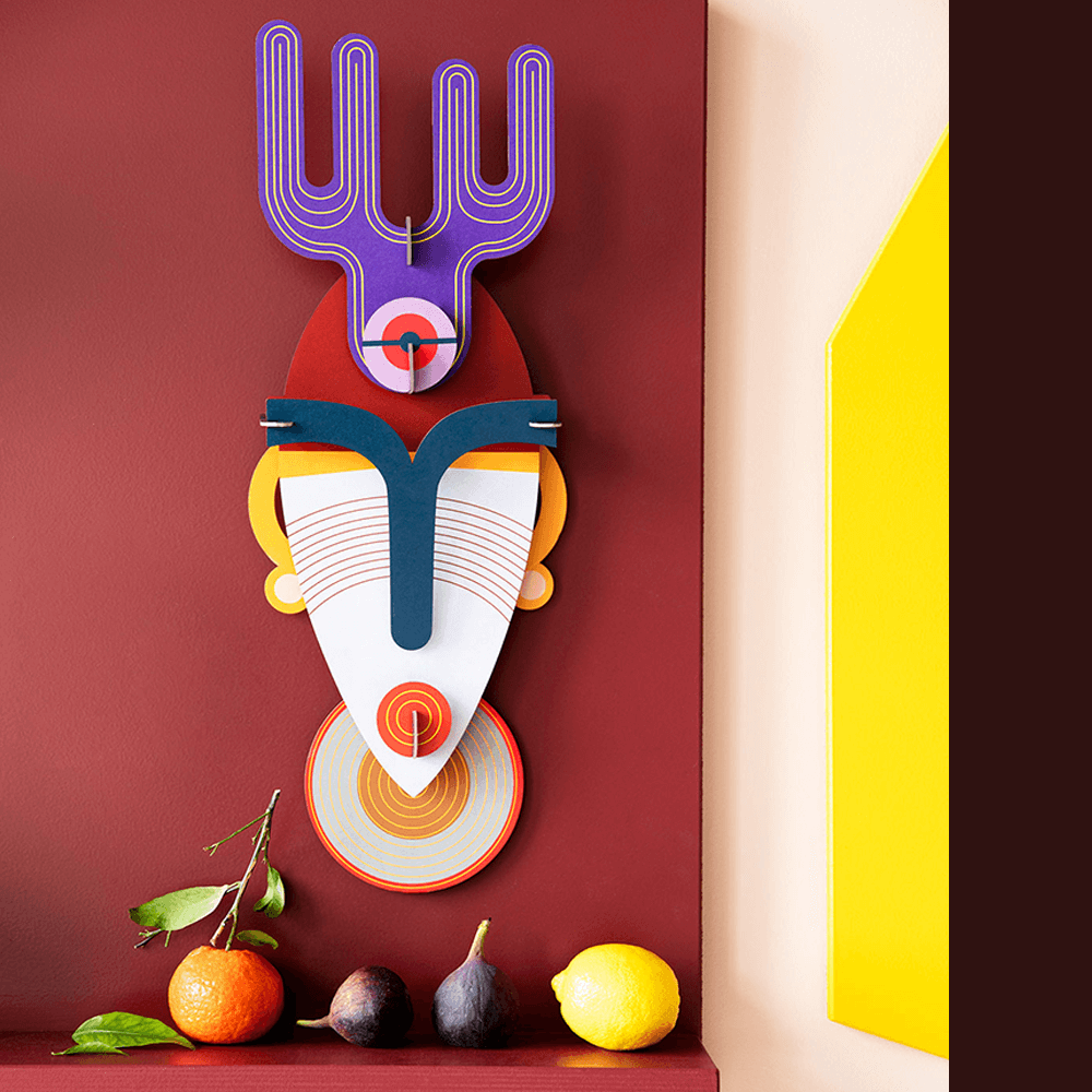 Sbam Design Mumbai mask – maschera da montare in cartone Italy