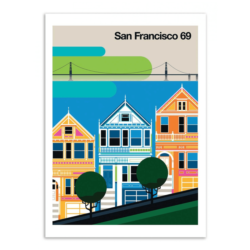 Sbam Design Poster città 30×40 – Bo Lundberg Vendita Calda