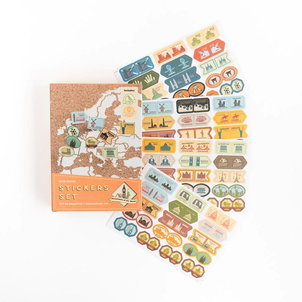 Sbam Design Stickers set per mappe – Monumenti I Più Venduti