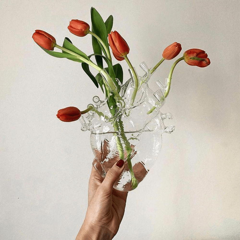 Sbam Design Vaso cuore – Love in bloom Glass Offerta per la Festa della Mamma
