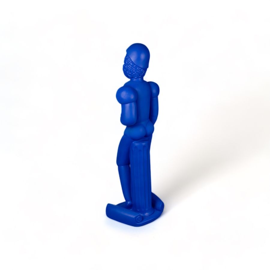 Seletti Terracotta Statue Helmet Blue Italy