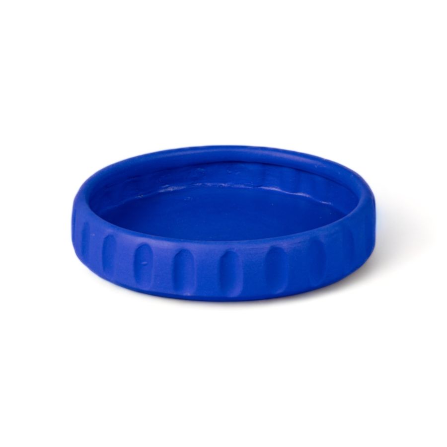 Seletti Magna Graecia Terracotta Vase with Saucer Dorico Blue Qualità