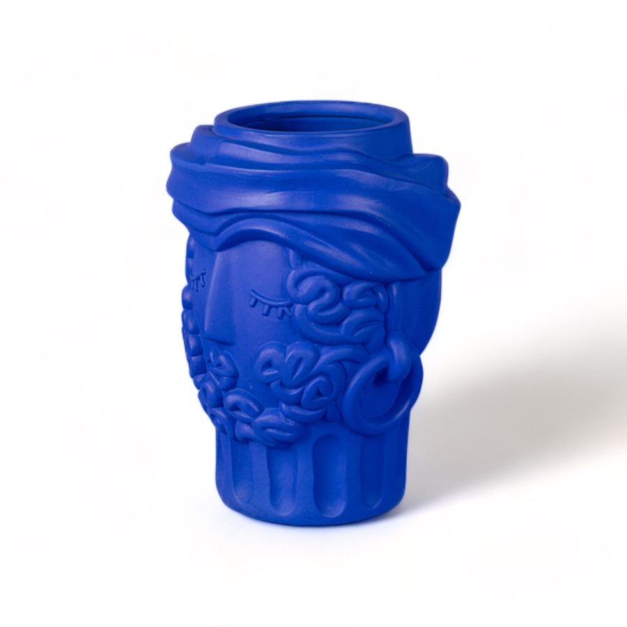 Seletti Terracotta Vase Man Blue Qualità Garantita