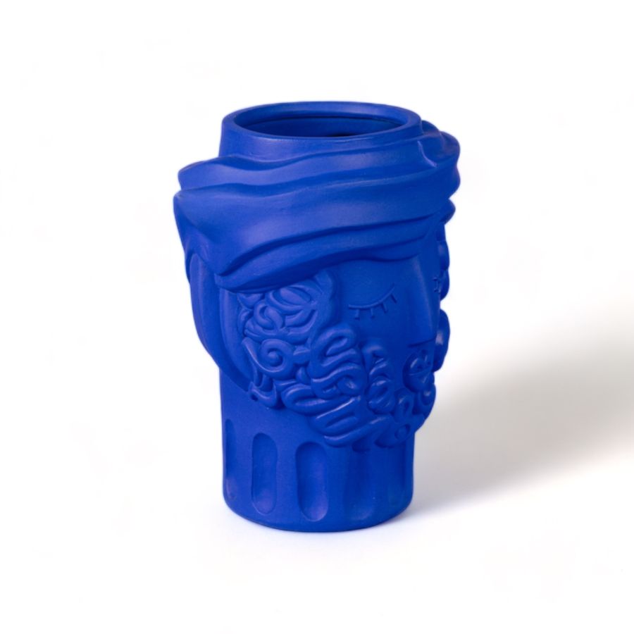 Seletti Terracotta Vase Man Blue Qualità Garantita