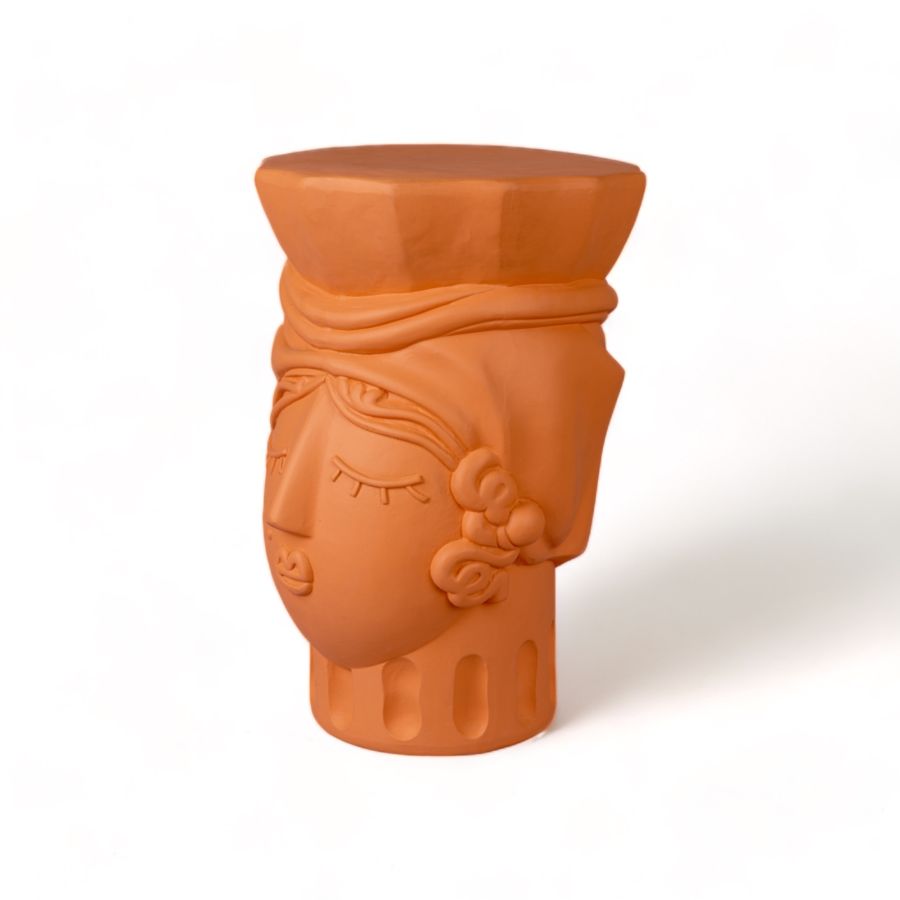 Seletti Magna Graecia Terracotta Stool Woman Consegna Veloce