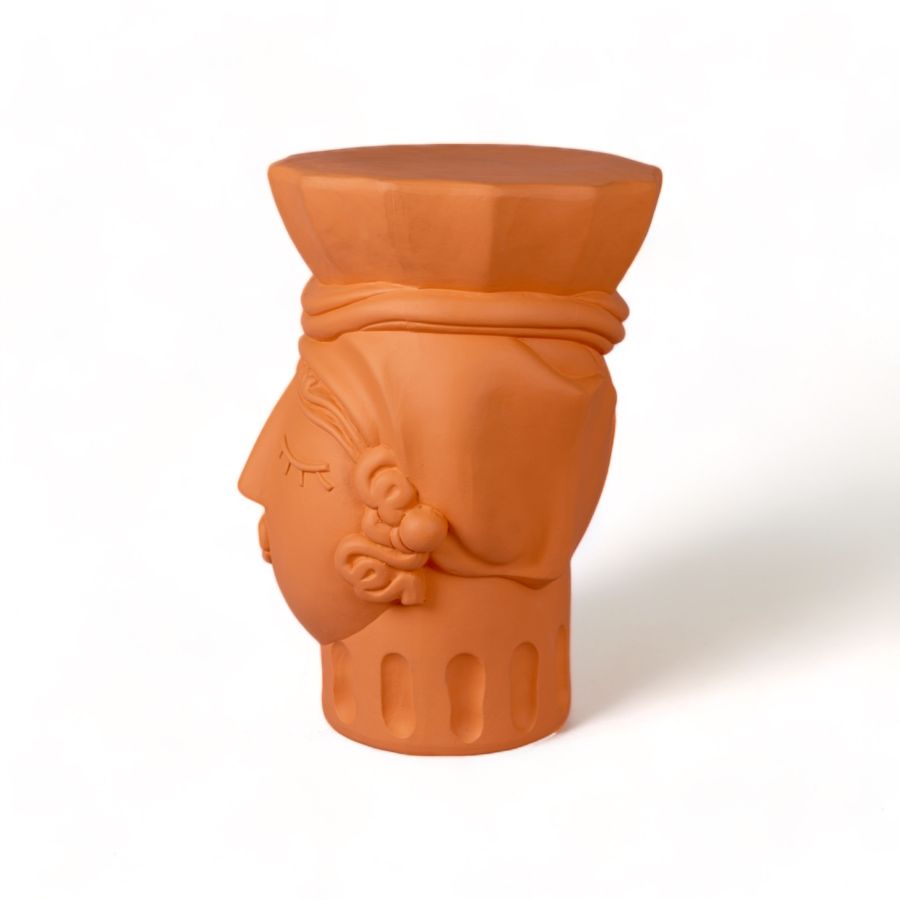 Seletti Magna Graecia Terracotta Stool Woman Consegna Veloce