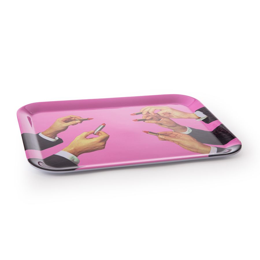 Seletti Lipstick Pink Tray Fino Al -60%