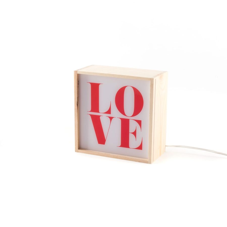 Seletti Lighthink Box Change your Mind / Love / Soul Food Negozio