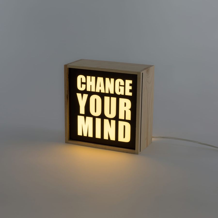 Seletti Lighthink Box Change your Mind / Love / Soul Food Negozio