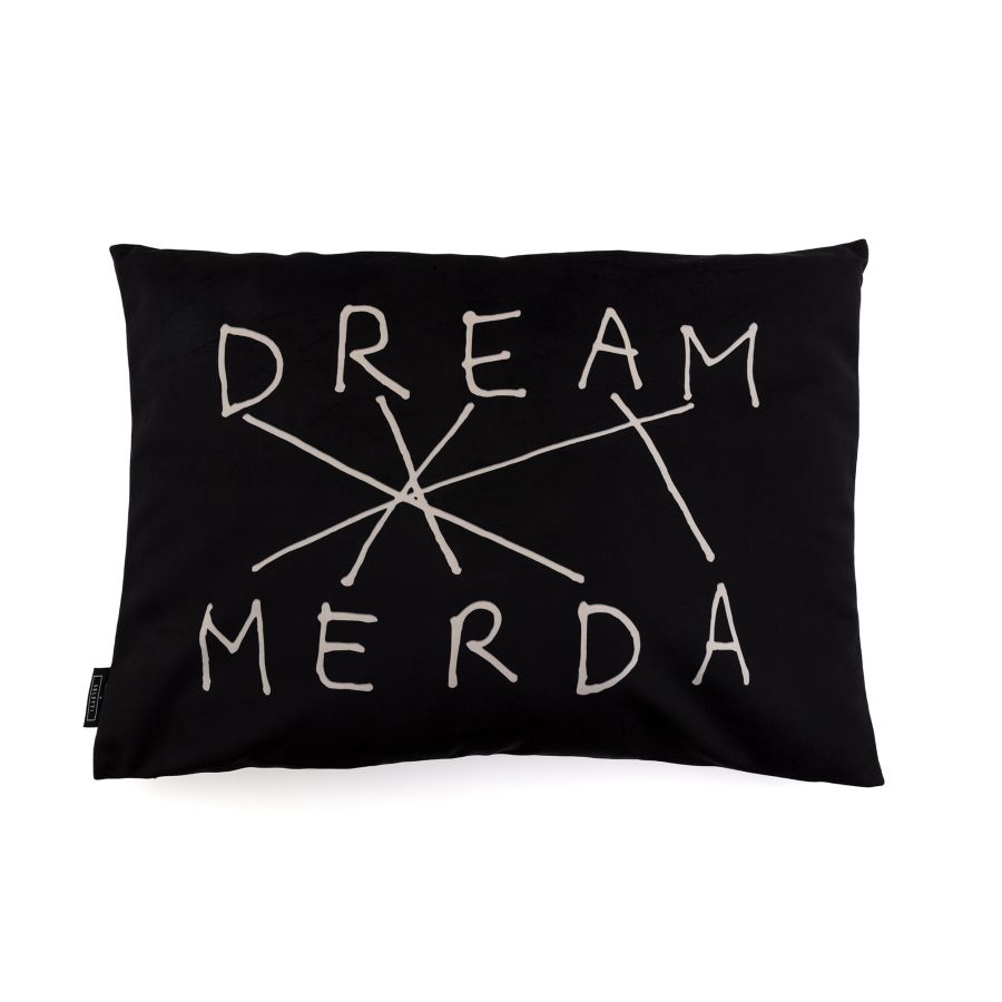 Seletti Cushion Dream-Merda Black Outlet