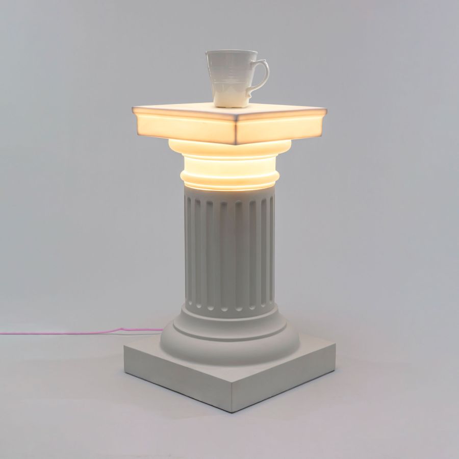 Seletti Las Vegas Side Table & Lamp In Saldo