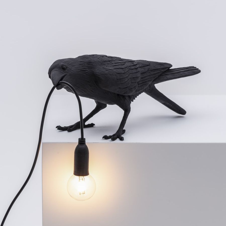 Seletti Bird Lamp Black Playing Prezzo basso