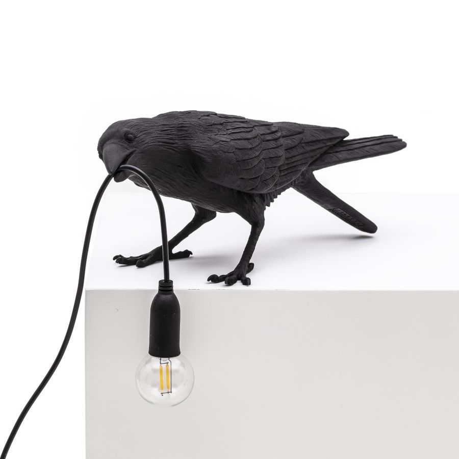 Seletti Bird Lamp Black Playing Prezzo basso
