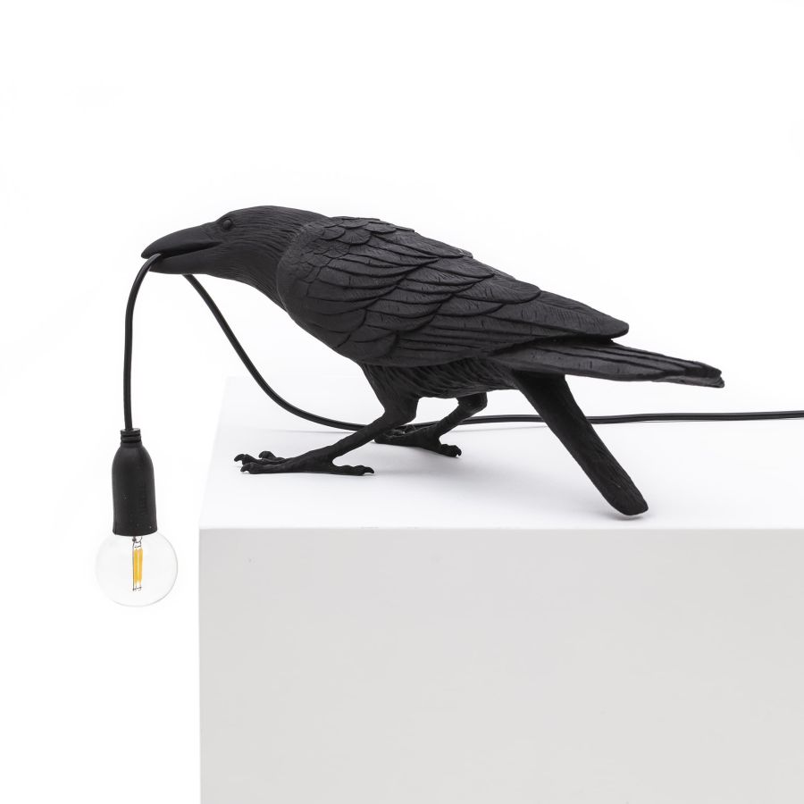 Seletti Bird Lamp Black Playing Prezzo basso